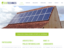 Tablet Screenshot of ecotechnics.be